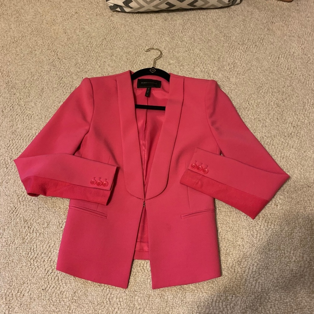 BCBGMaxazria pink blazer